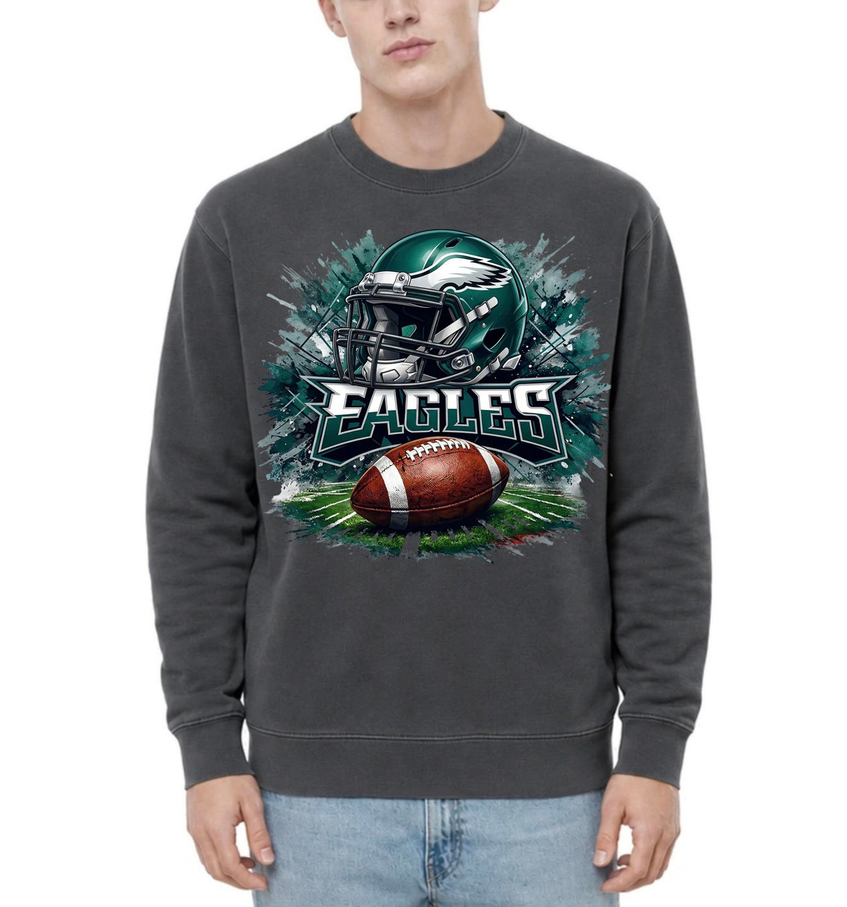 Football Team Adult Crewneck