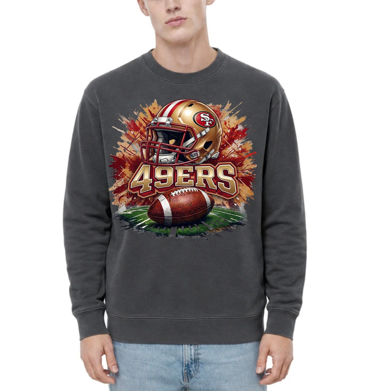 Football Team Adult Crewneck
