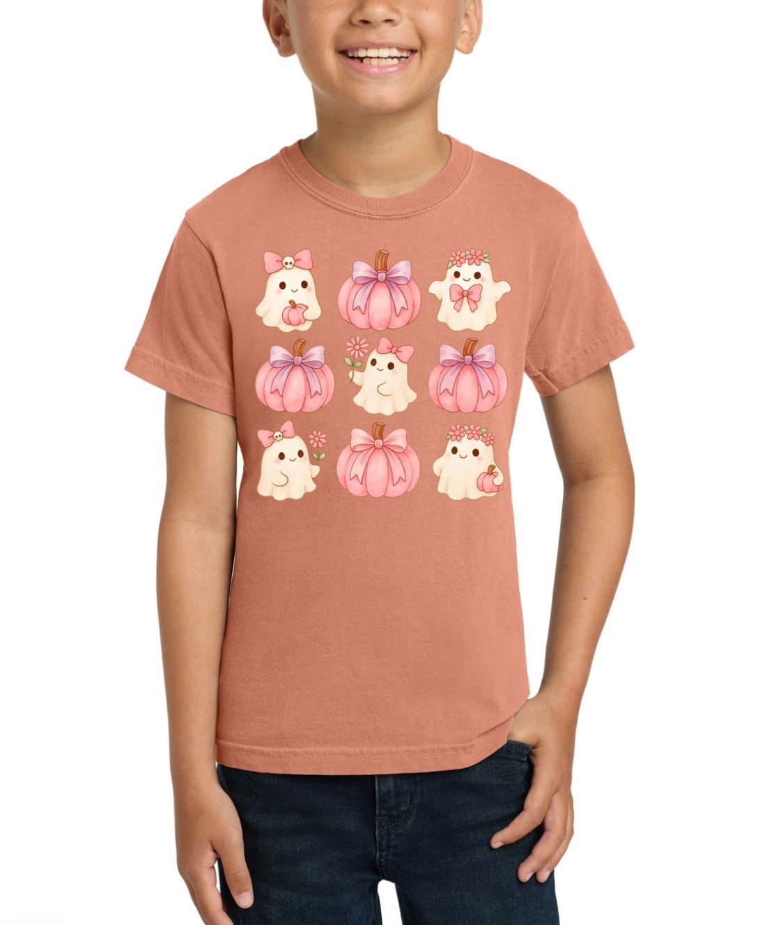 Pink Pumpkin Cuties Youth Tee