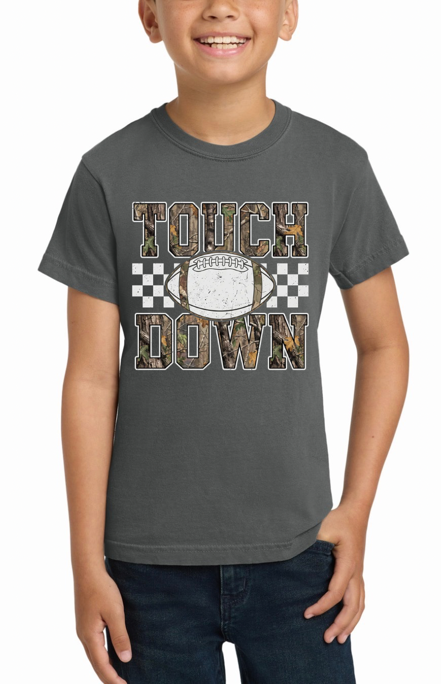 Camo Touchdown Youth Tee