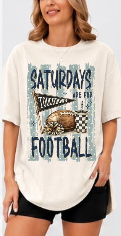 Saturdays Are for Football Adult Tee