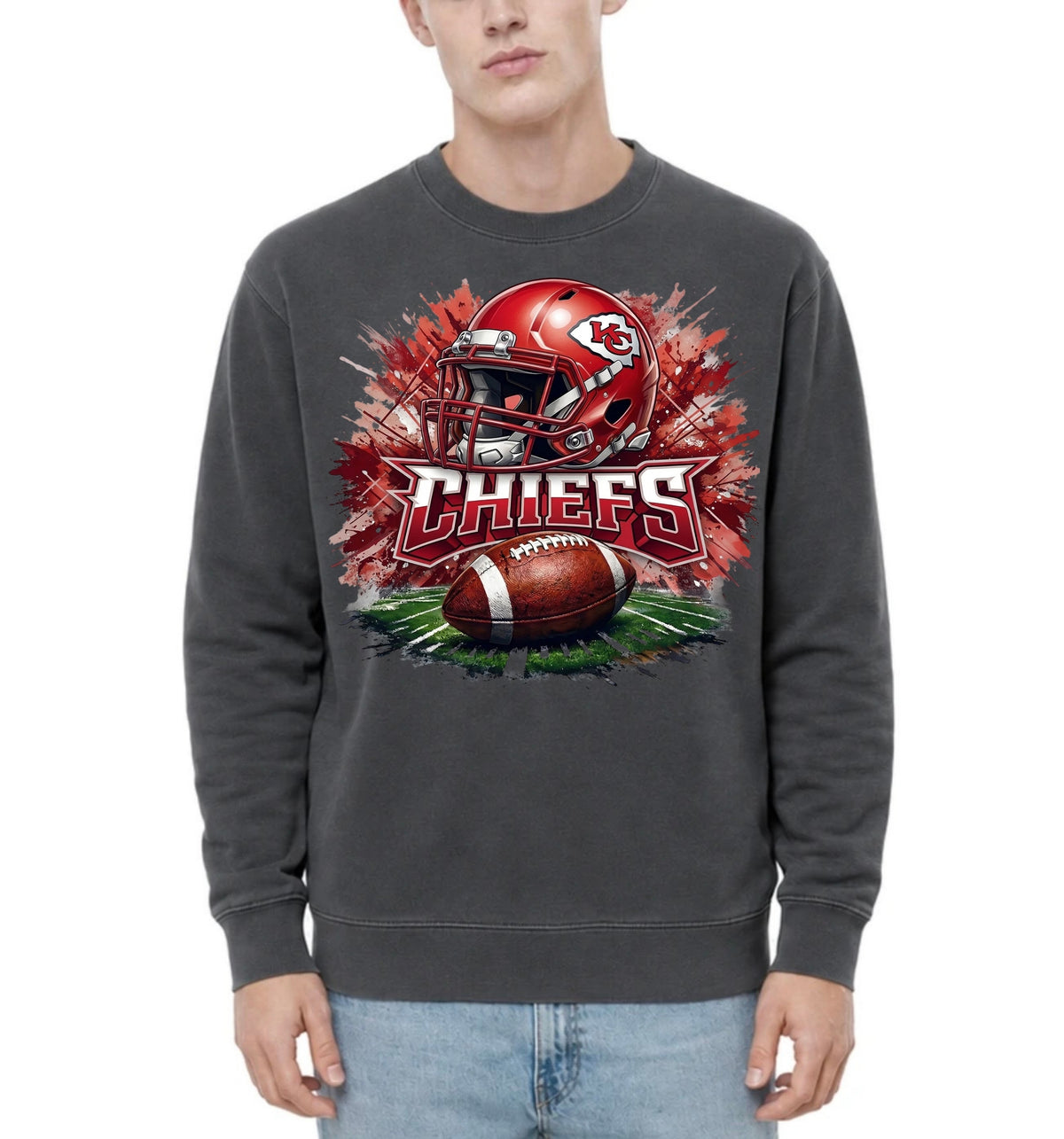 Football Team Adult Crewneck