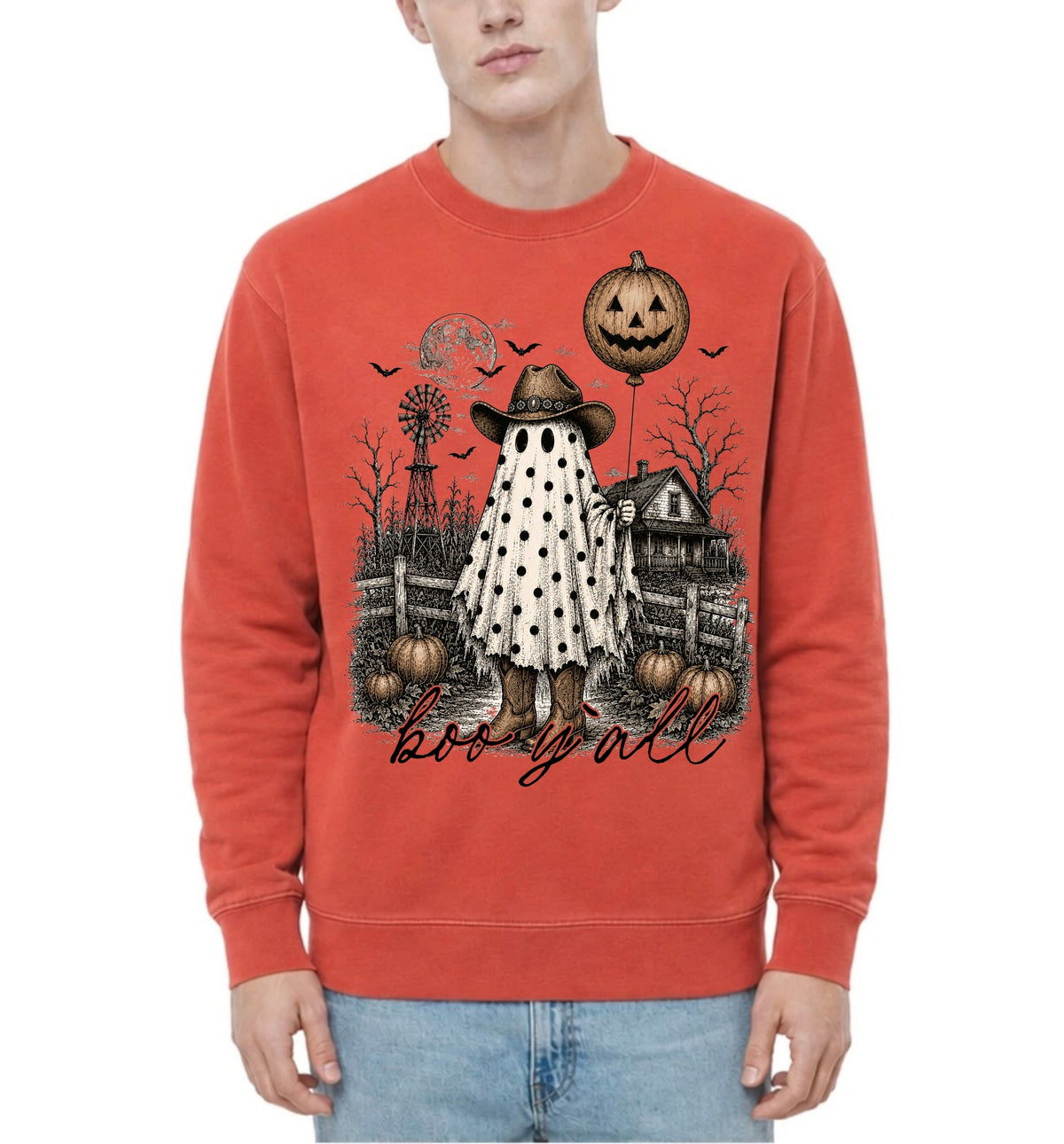Boo Y’all Adult Crewneck