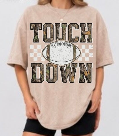 Camo Touchdown Adult Tee