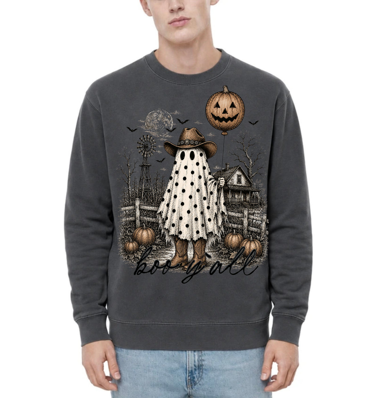 Boo Y’all Adult Crewneck