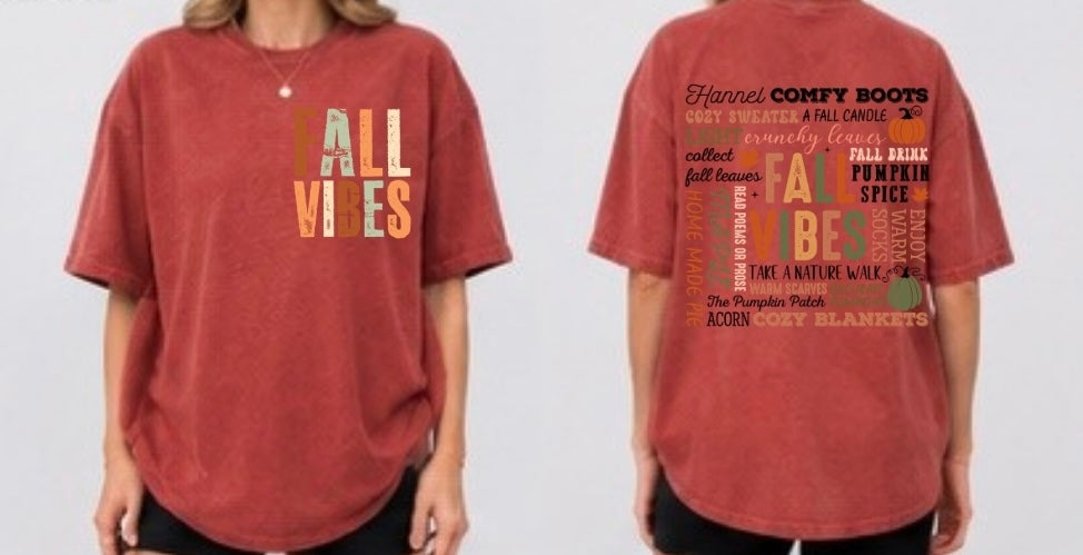 Fall Vibes Adult Tee