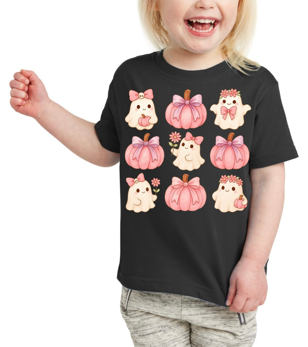 Pink Pumpkin Cuties Toddler Tee