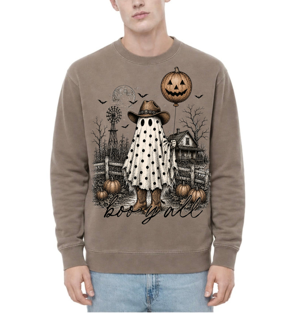 Boo Y’all Adult Crewneck