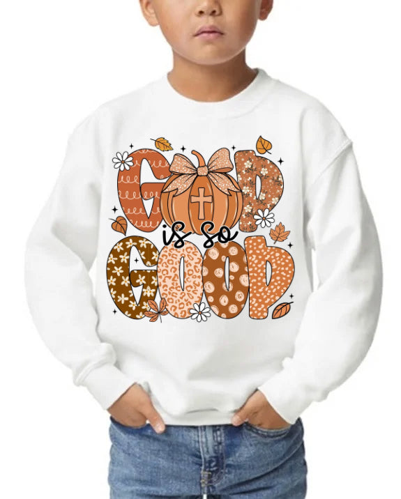 God Is So Good Youth Crewneck