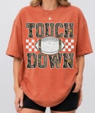 Camo Touchdown Adult Tee