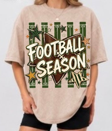 Vintage Football Season Adult Tee