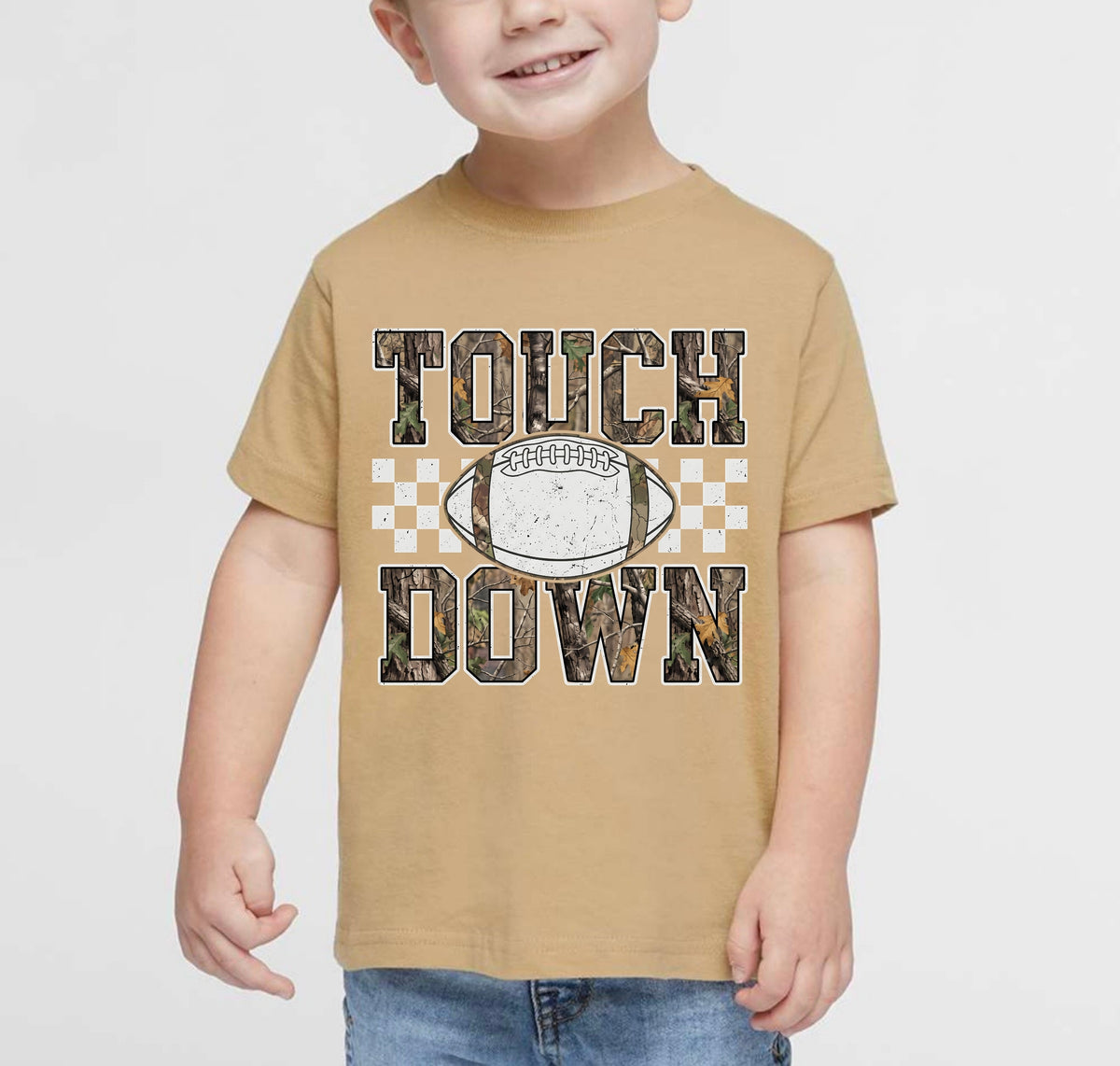 Camo Touchdown Toddler Tee