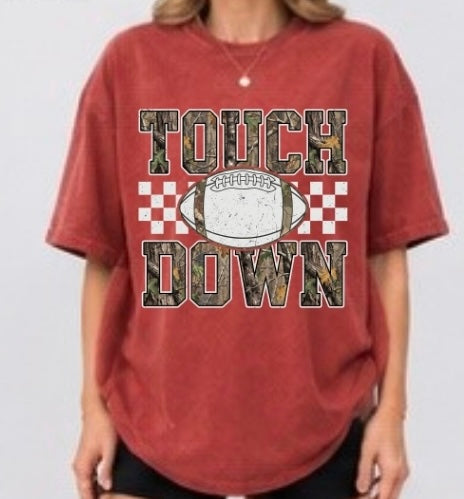Camo Touchdown Adult Tee