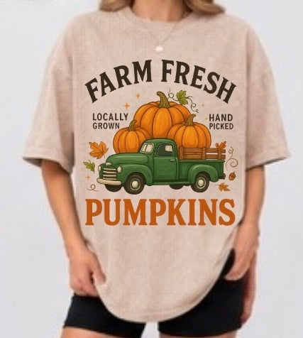 Farm Fresh Pumpkins Adult Tee