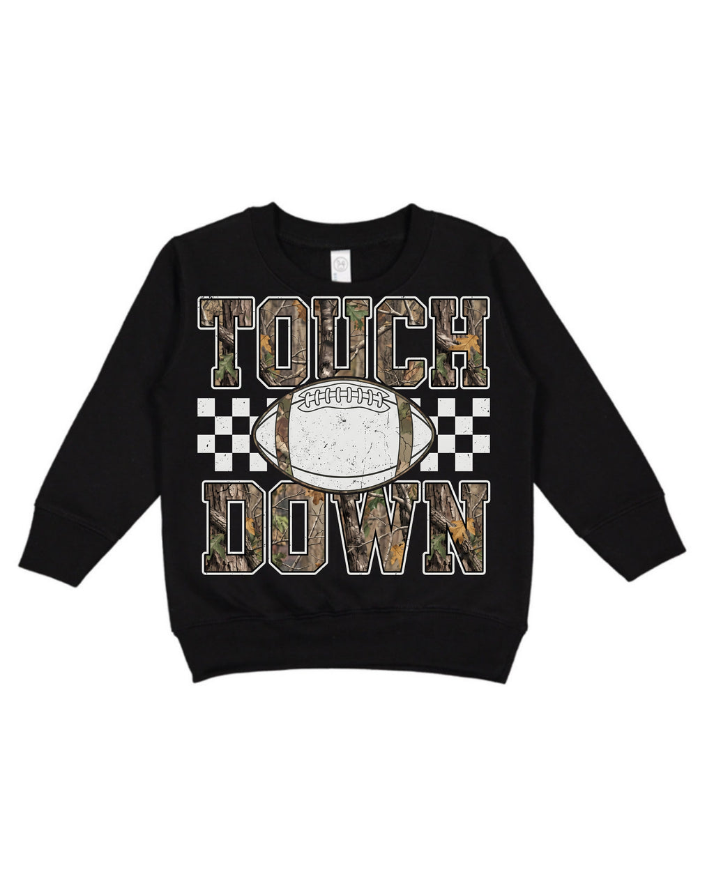 Camo Touchdown Toddler Crewneck