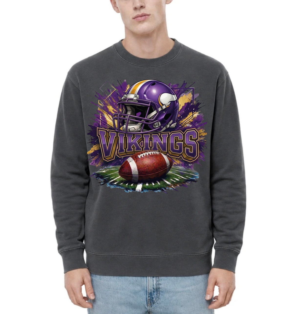 Football Team Adult Crewneck